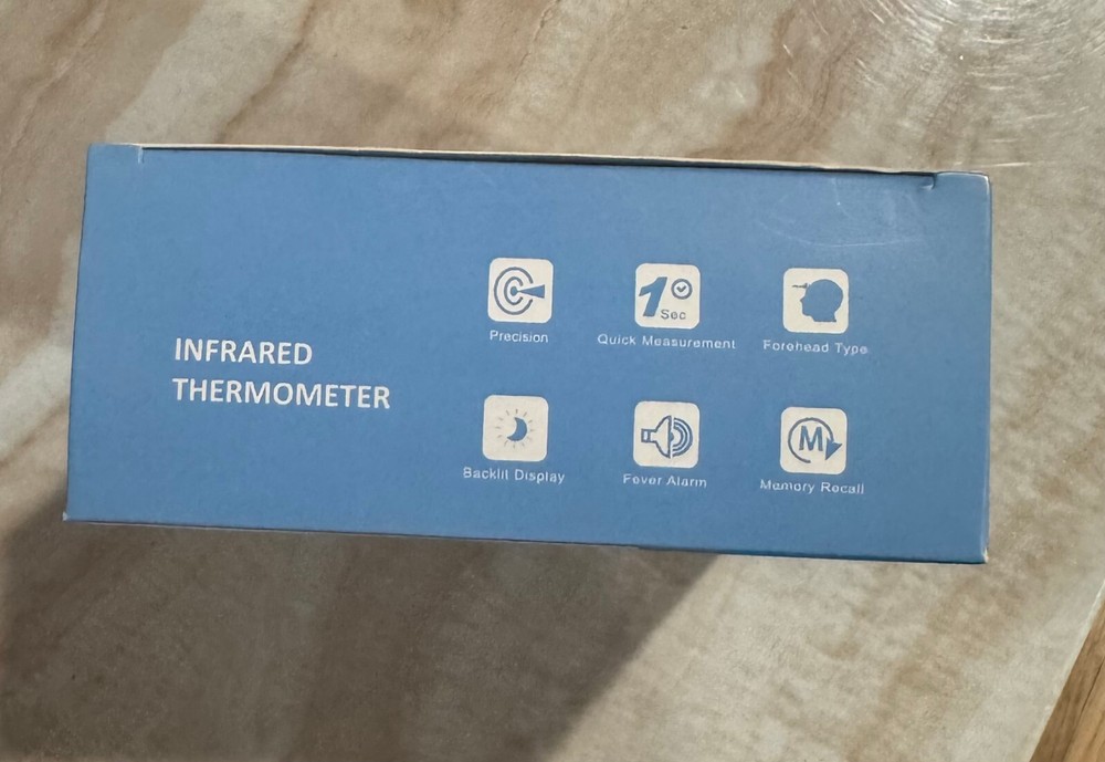 Contactless Digital Forehead Thermometer, Fast Reading, Backlit Display 2 Pack