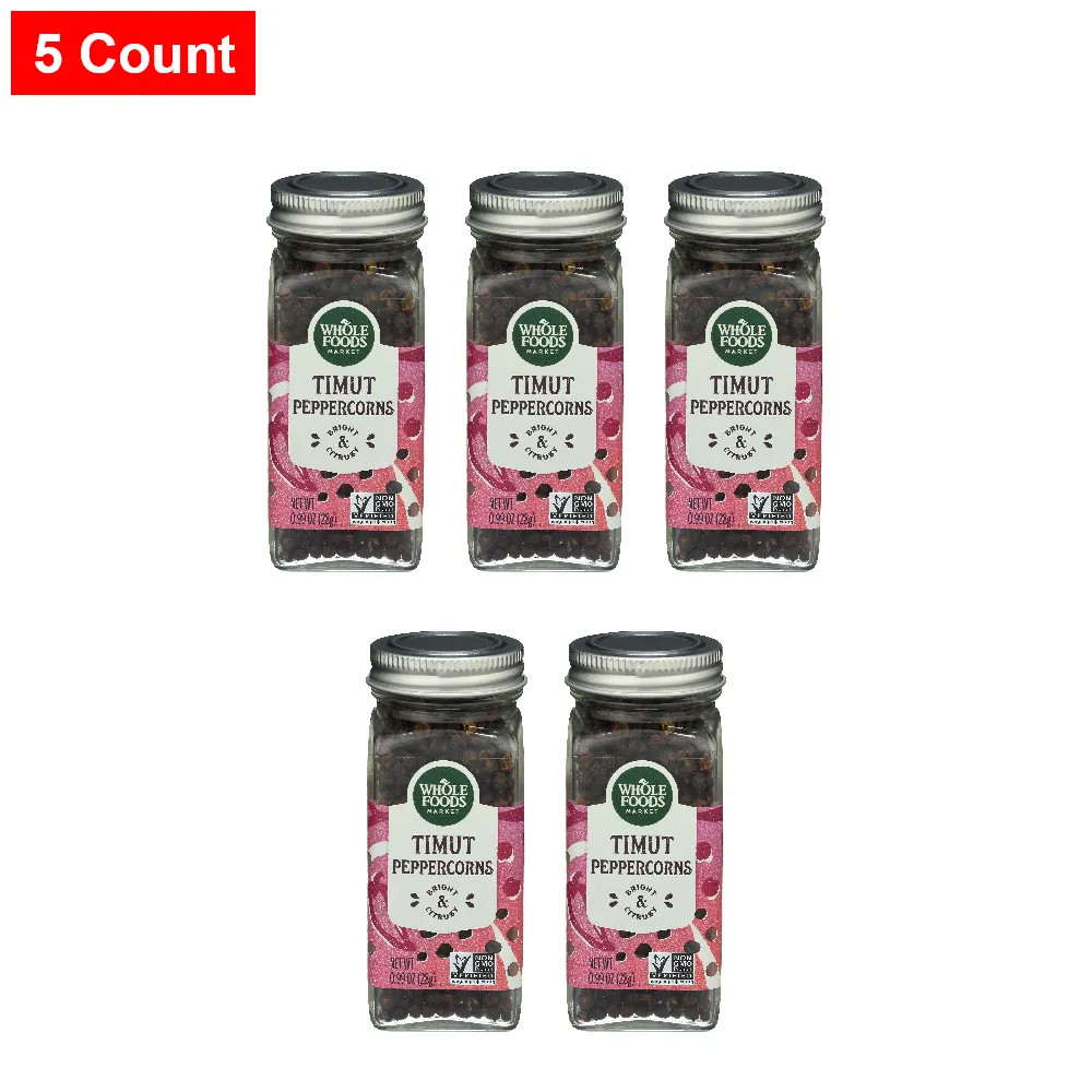WFM, Seasoning Timut Peppercorns, 0.99 Ounce - 5 Count