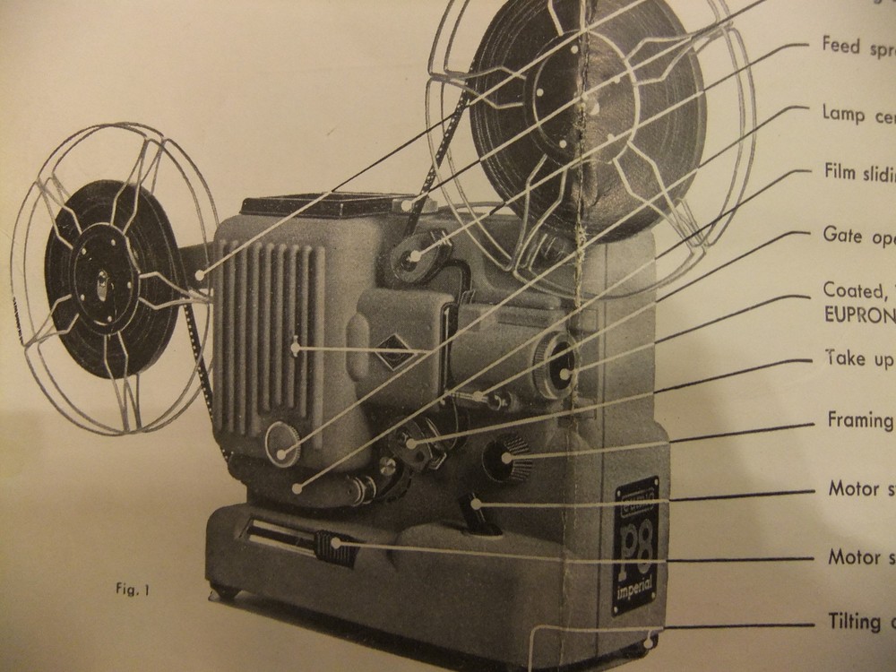 Instructions cine projector EUMIG P8 Imperial - CD/Email