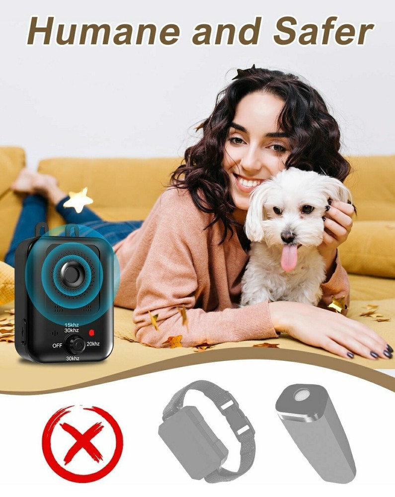 Anti Barking Devices, 2 Pack Auto Dog Bark Control Devices with 3 Modes...