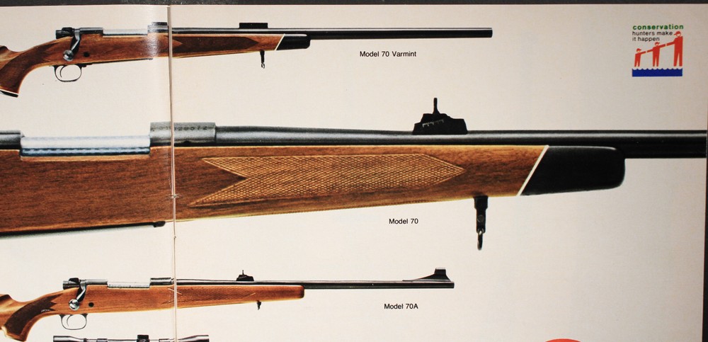 Winchester Model 70 70A Rifle Instructions, 75 Catalog 76 Catalog 2 Pts Sheets