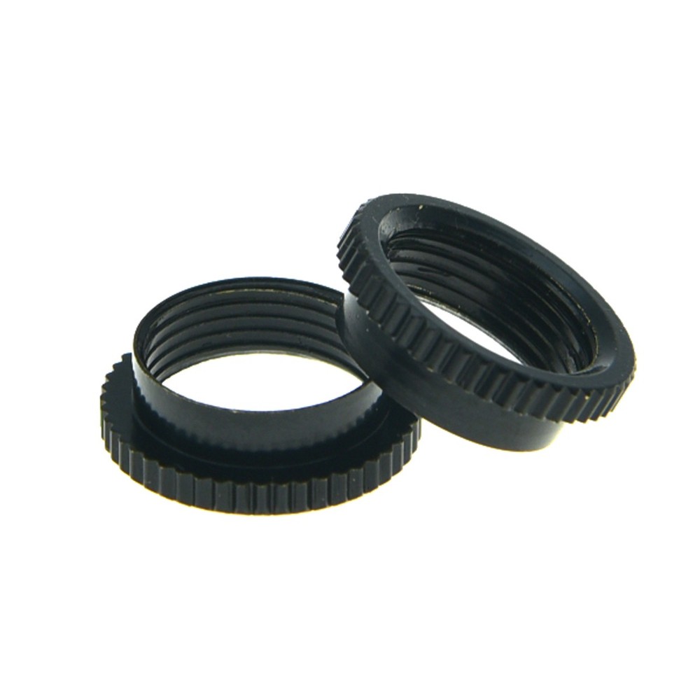 10x BK 15/32" Fine Knurl Deep Guitar Nuts Toggle Switch Nut For Switchcraft