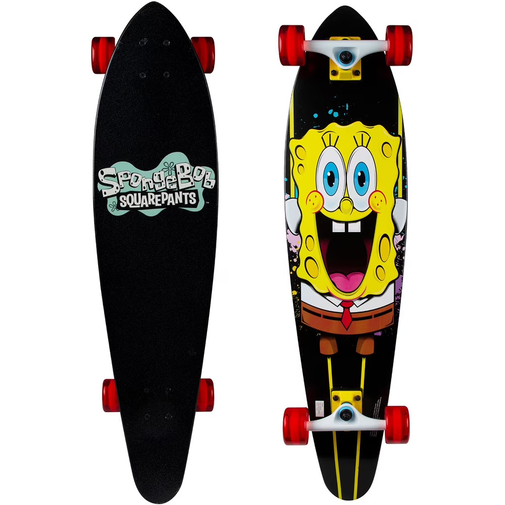 Longboard Skateboard Spongebob Squarepants 36" Longboard Skateboard - Stretch