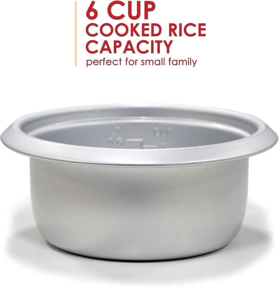 Automatic 6 Cup Rice Cooker Keep Warm Function Kitchen Appliance Rice Maker NEW