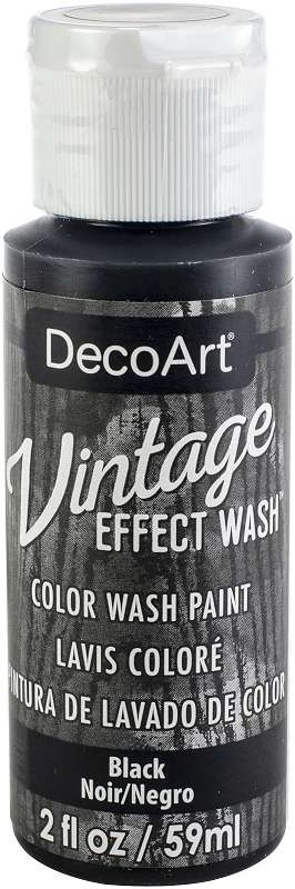 Vintage Effect Wash Paint 2oz Black