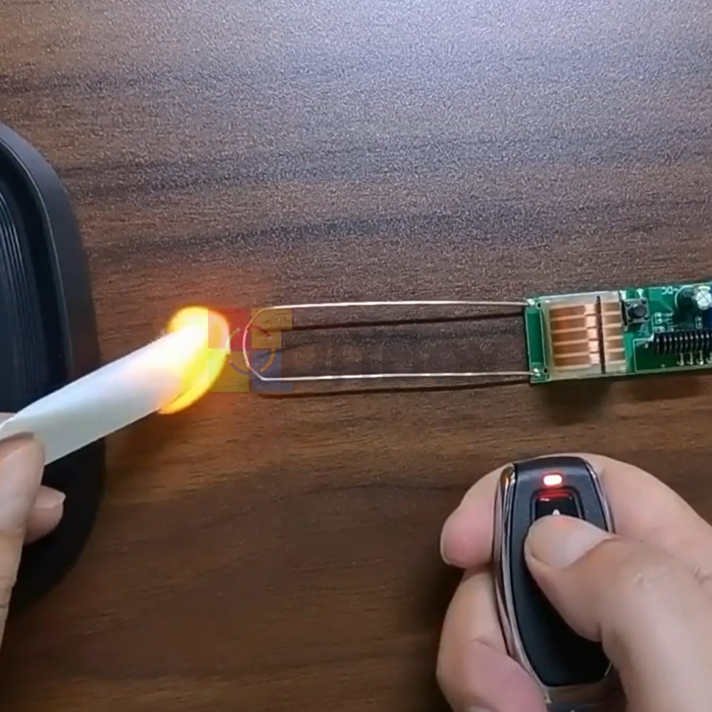 DC 3.7V Arc Igniter High Voltage Module 12mm 50m RC Arc Lighter Boost Coil Board