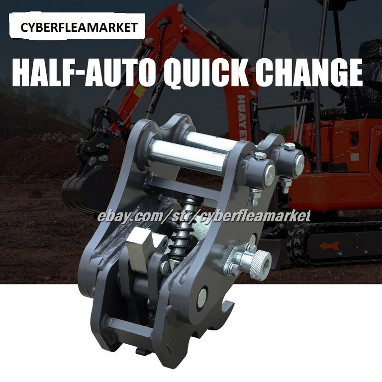 Mini Excavator Attachment Semi-automatic Quick Hitch for 1-1.8ton Mini digger