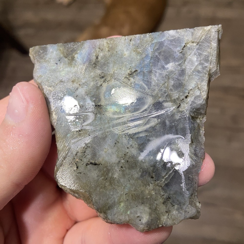 Labradorite Flashy Rough Slab 2.23 Oz
