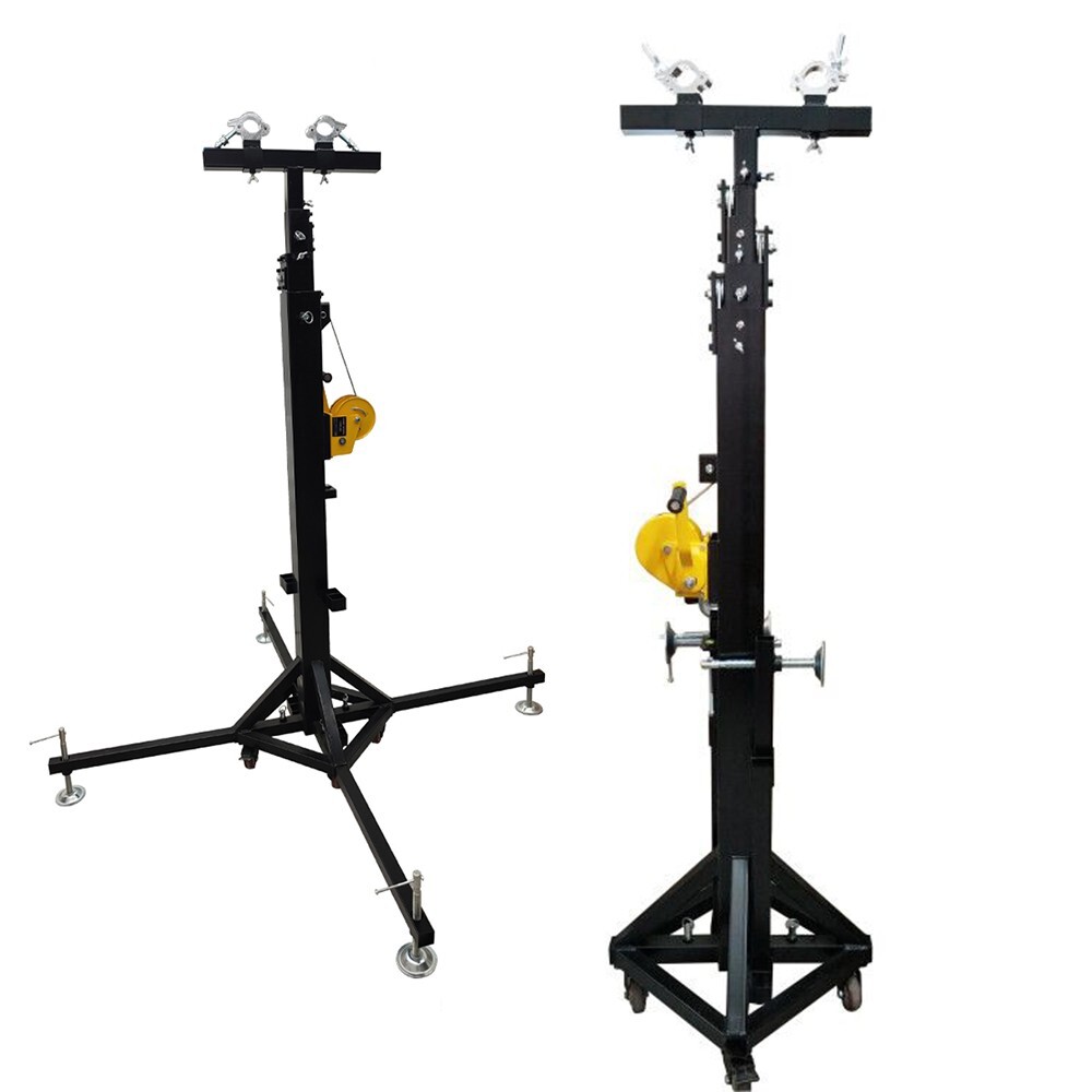 Crank Light Stands Stage Lighting Truss System with 4 Supporting Legs and Moving
