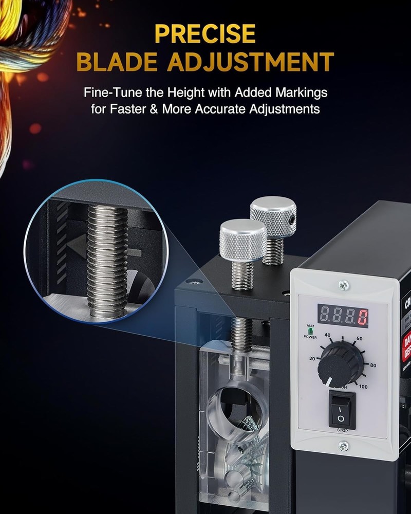 200W Automatic Wire Stripper Machine, Speed Adjustable Electric Wire Strippin...