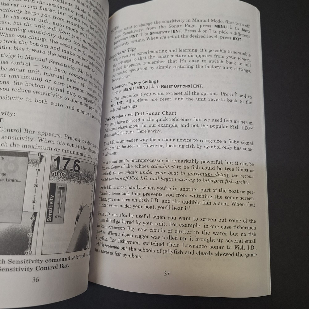 Lowrance X67c 67 Operating Instructions Manual