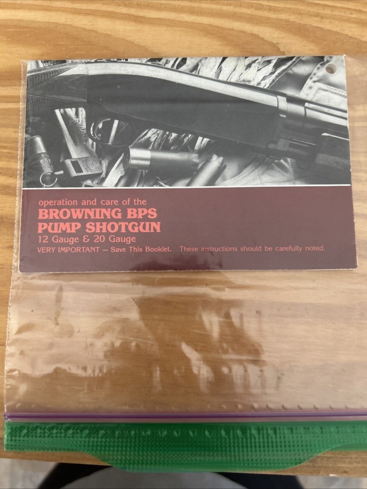 Browning BPS  Factory Instruction Manual
