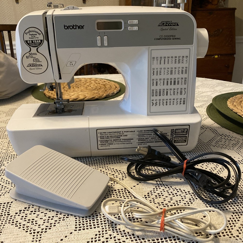 Brother sewing machine project runway limited edition CE-5000PRW computerized