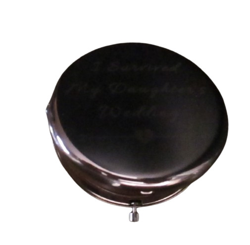 I Survived My Daughters Wedding Copper/Rose Gold 2 Mirror Compact w/Case