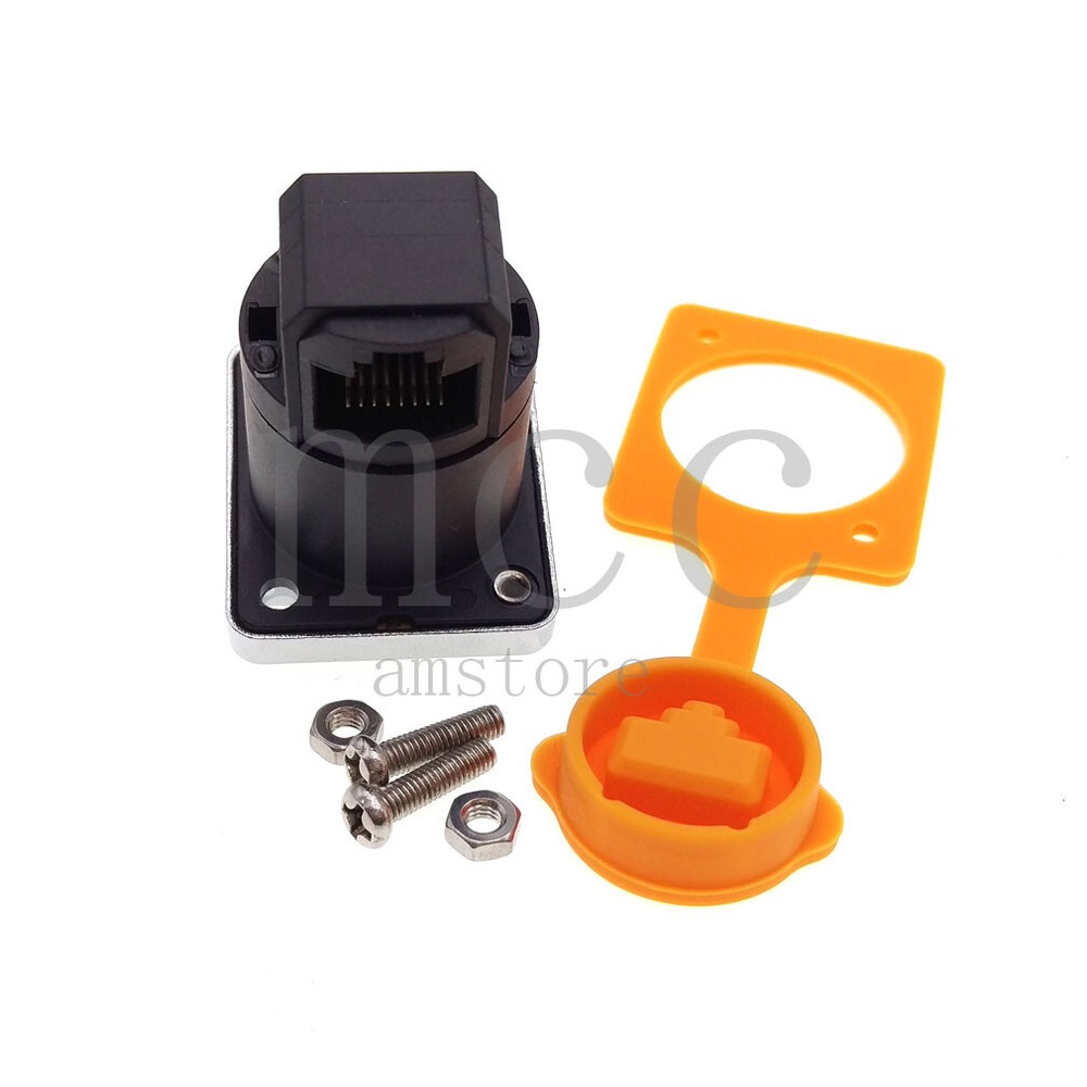 RJ45 female socket panel mounting holder adapter，RJ45 Network Ethernet connector