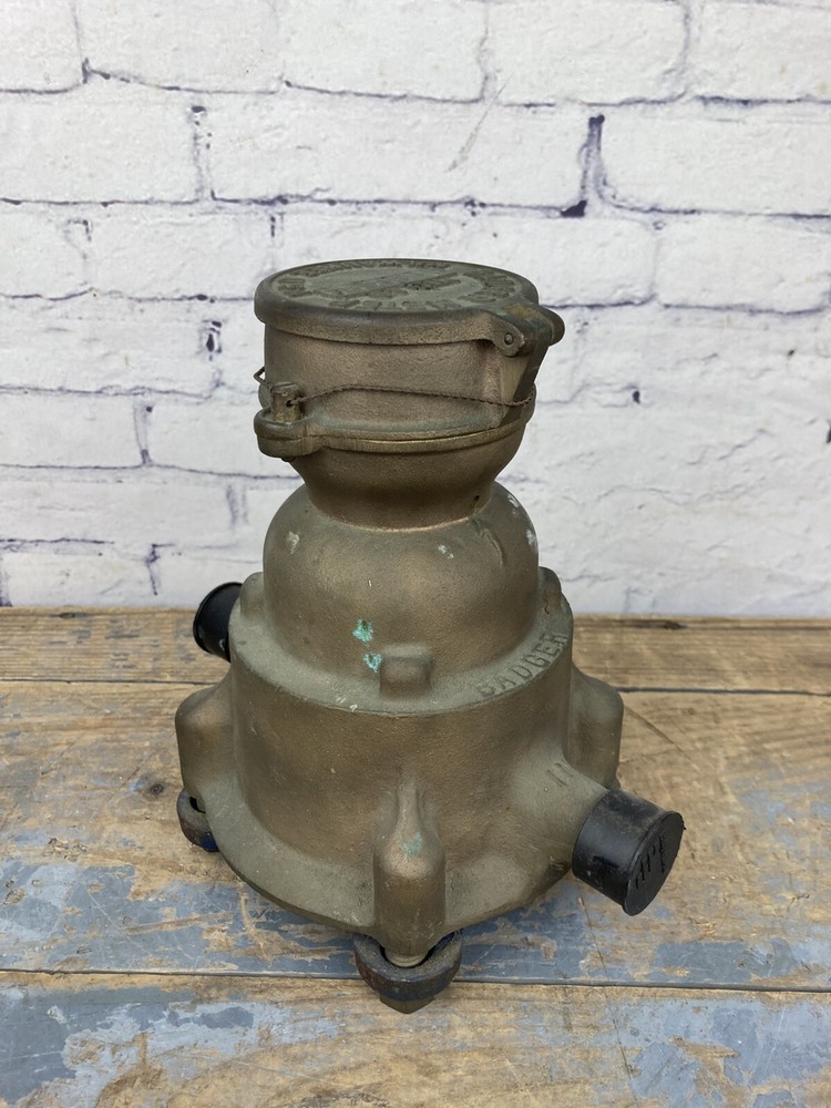 Antique Badger Brass Water Meter