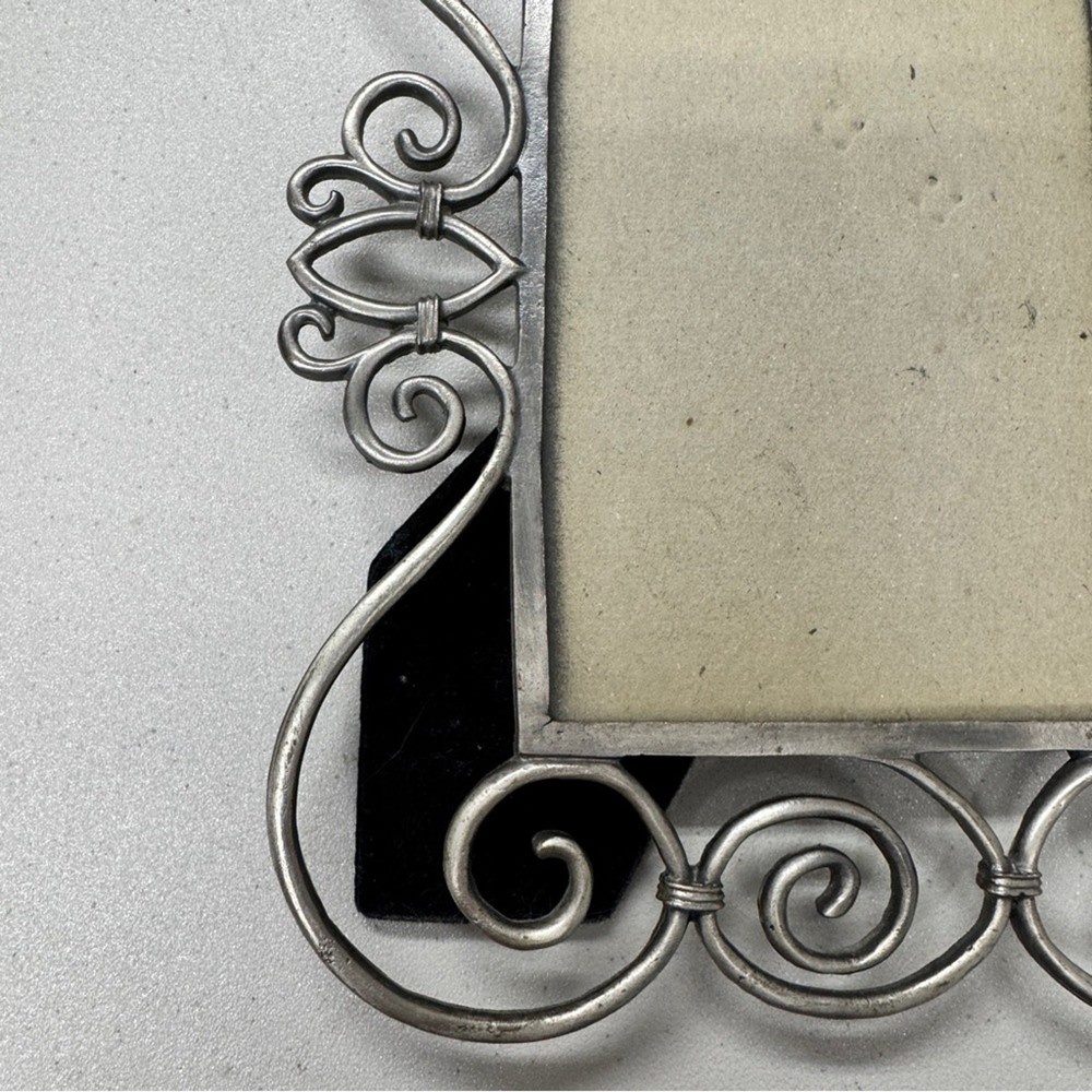 Silver Town Pewter Scroll Picture Frame Home Decor Glam