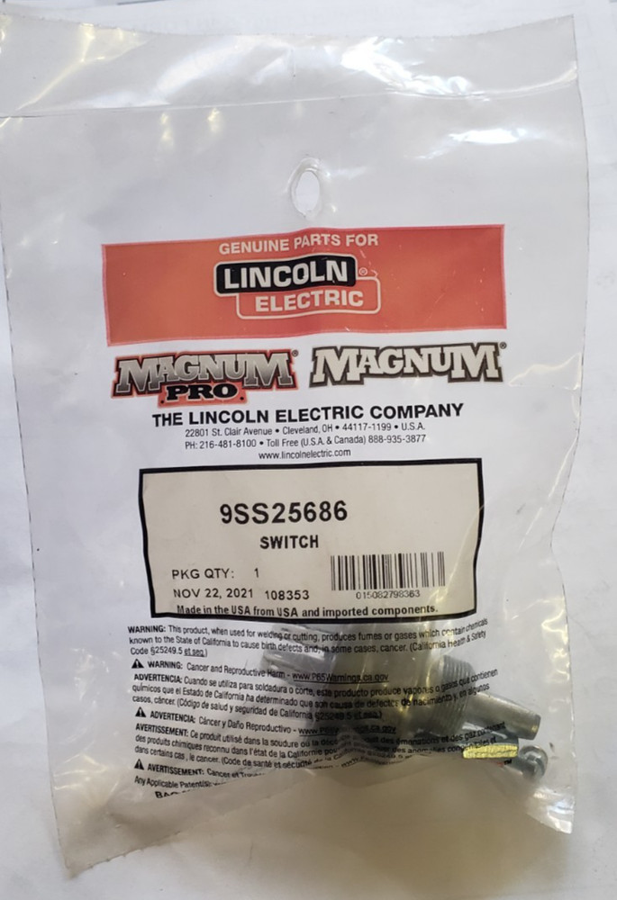 Lincoln Electric 9SS25686 SWITCH S25686