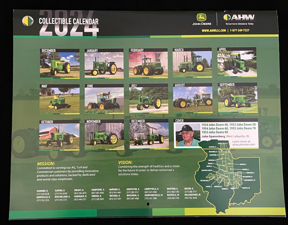 JOHN DEERE 2024 CALENDAR