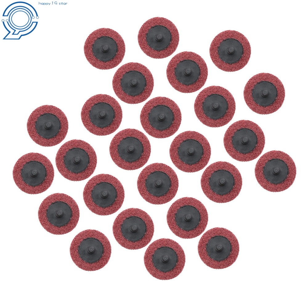 25Pcs 2 Inch Medium Abrasive Nylon Quick Change Surface Conditioning Discs