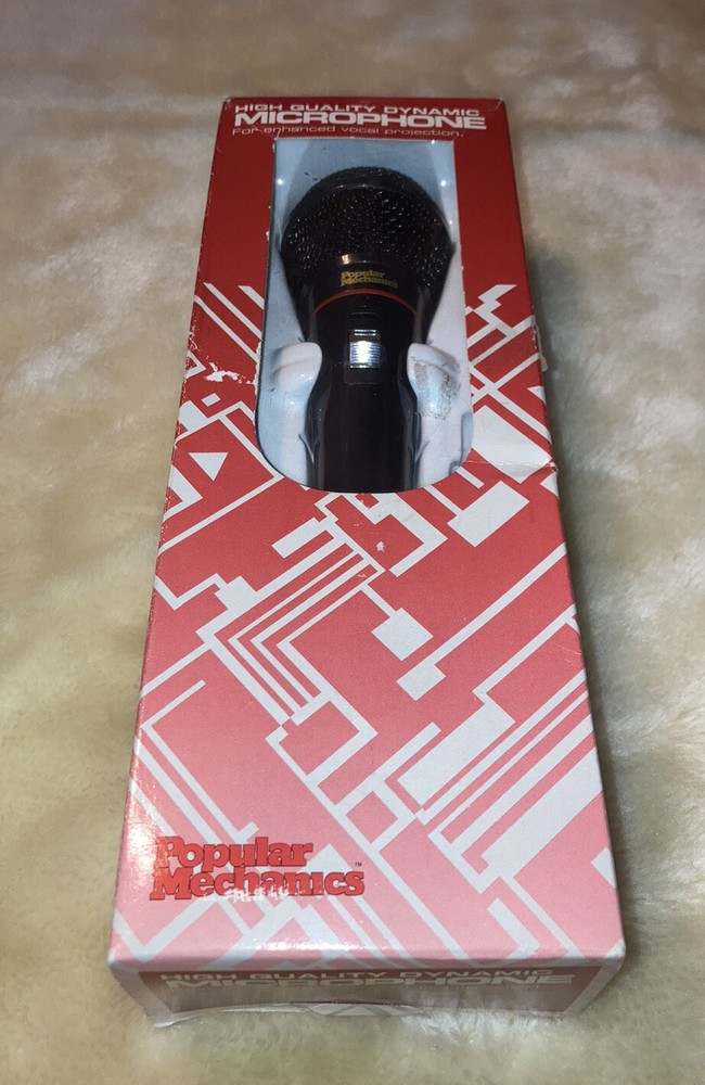 Popular Mechanics Microphone A-32969 Unidirectional Dynamic Microphone