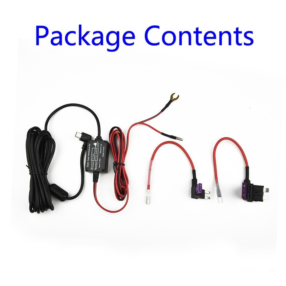 Driving Recorder Power Cord With Electrical Fuse Step-Down Line Low Voltage