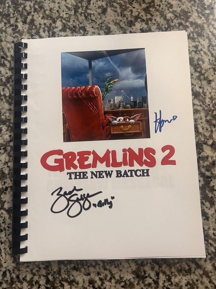 Gremlins 2 Horror Movie Script Reprint Autograph Full Screenplay