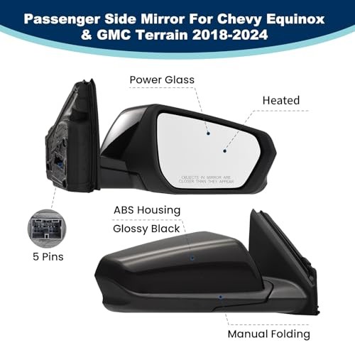 Side mirror assembly replacement, left side mirror assembly replacement, right