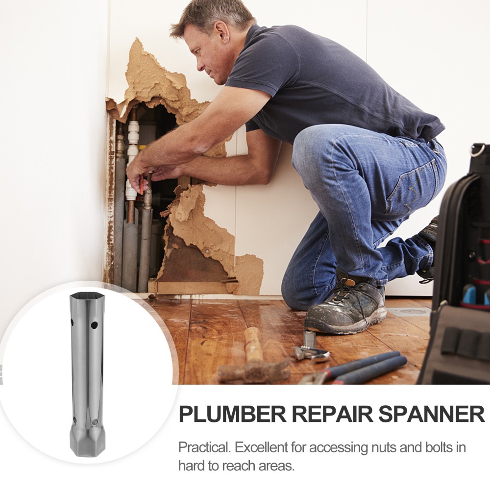 Adjustable Double-ended Wrench Kitchen Tap Spanner Plumbing Repair Tools