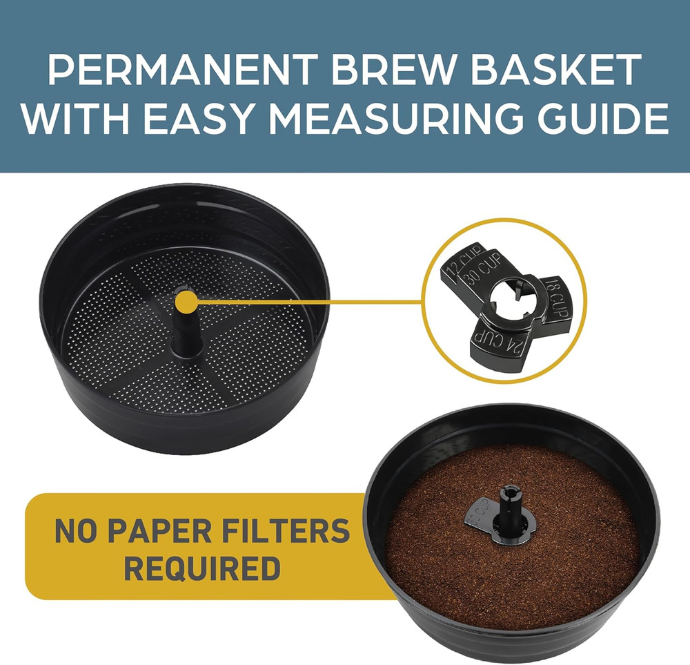 Coffee Urn Highly-Polished Aluminum Features Automatic Temperature Control with