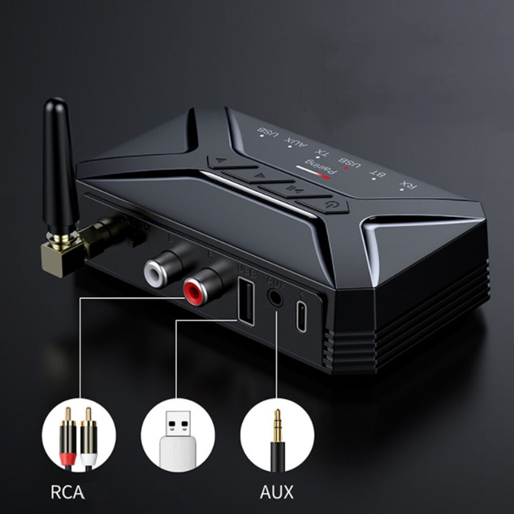 Long Range Bluetooth-5.0 Transmitter Receiver Audio Adapter for TV Home Stereo`
