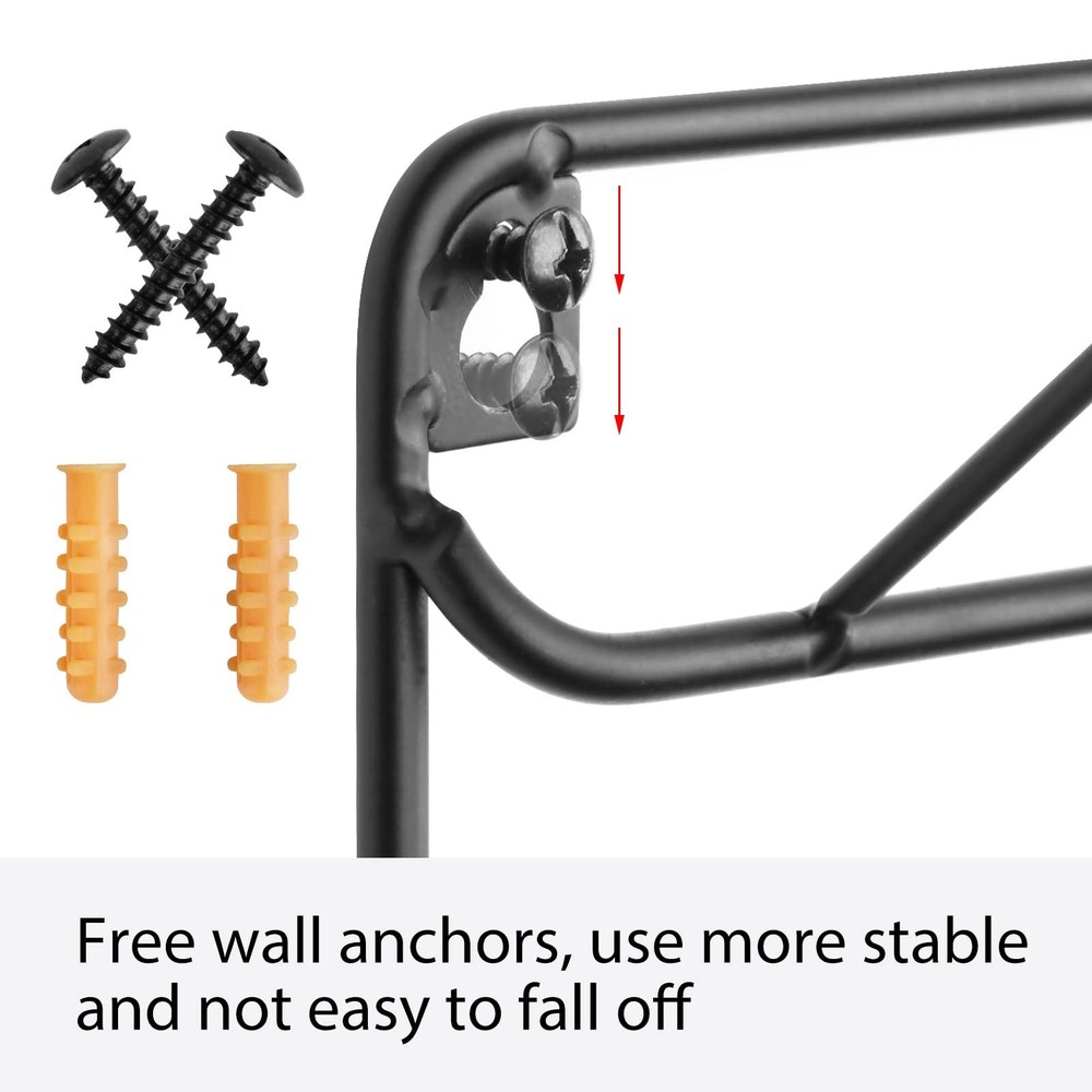 YBING Thread Holder Wall 2 Pack 54 Spools Rack Mount Large, black