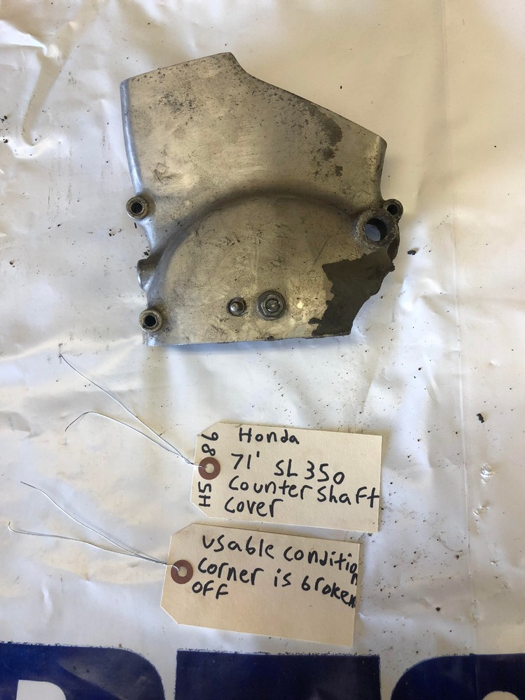 Honda 1971 SL350 Countershaft Cover Used H-586 26
