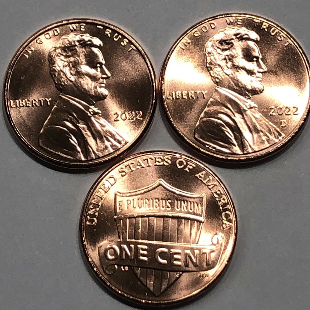 2022 P&D - Lincoln Shield Cent Set