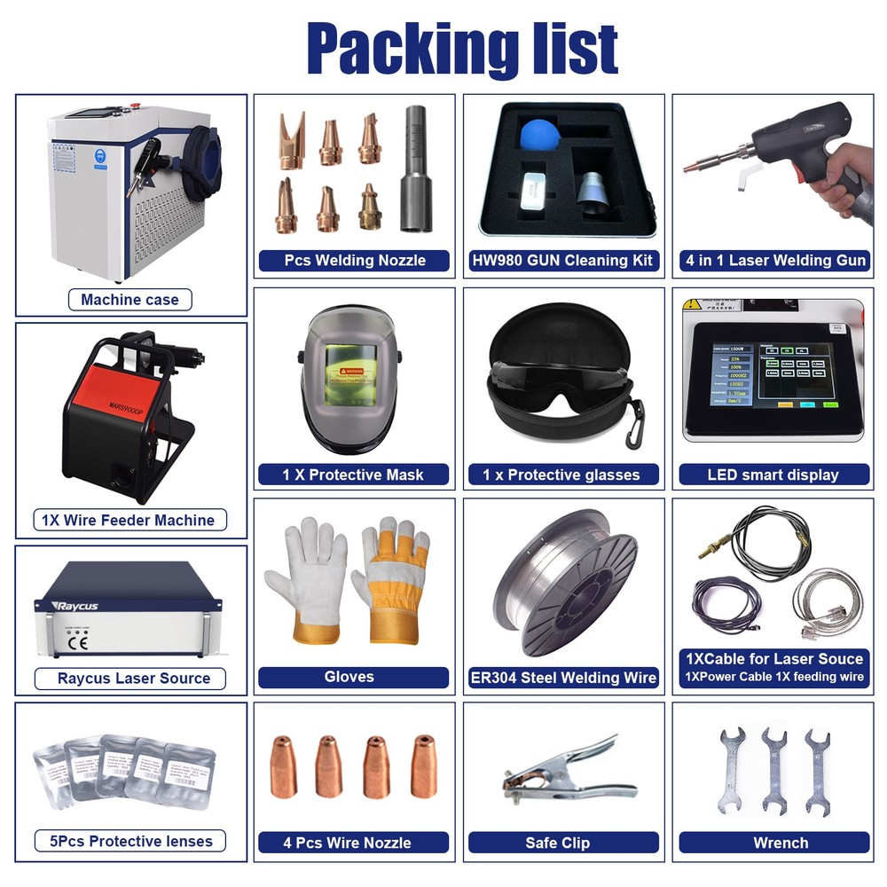 Handheld 1500W Laser Welding Cleaning Machine Oil Rust Paint Removal Raycus