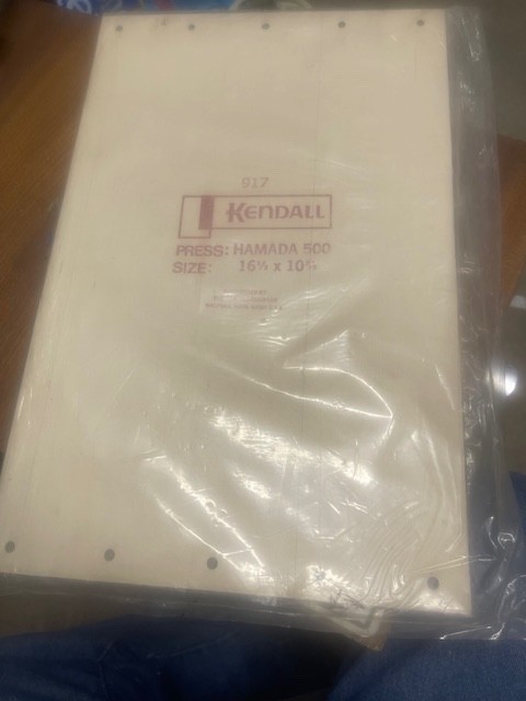 Hamada 500 Offset Printing Blanket 16 1/2 x 10 5/8