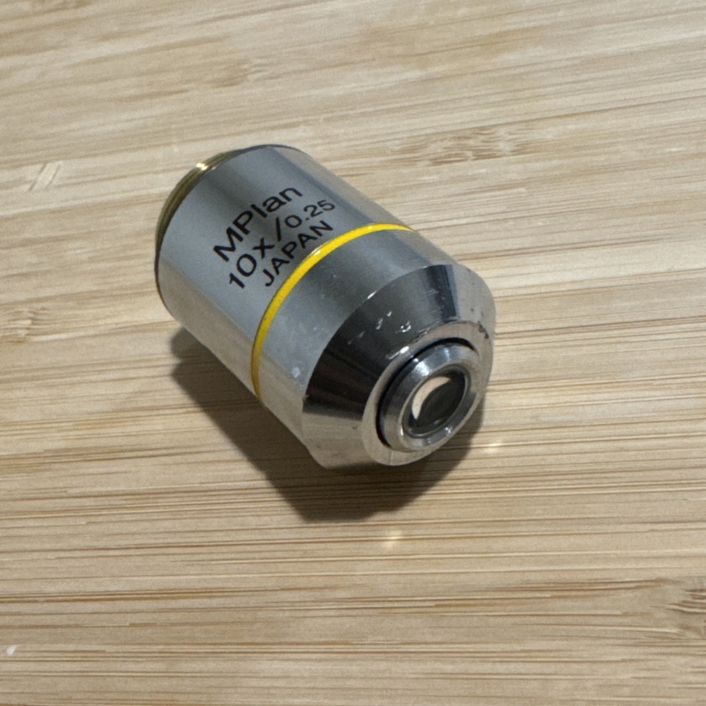 Olympus MPlan 10x / 0.25 Infi/- M Plan Microscope Objective Lens