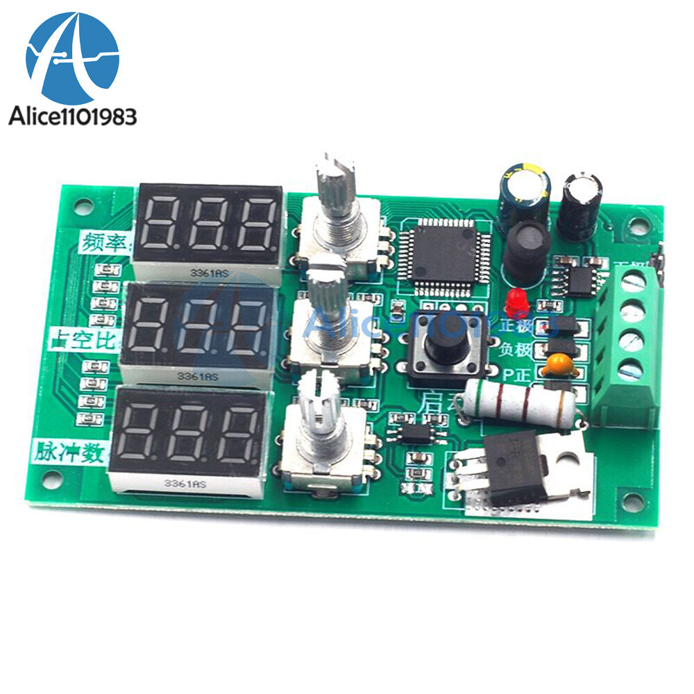 Adjustable PWM Pulse Frequency Duty Cycle Number PWM Dimming Speed Control Board