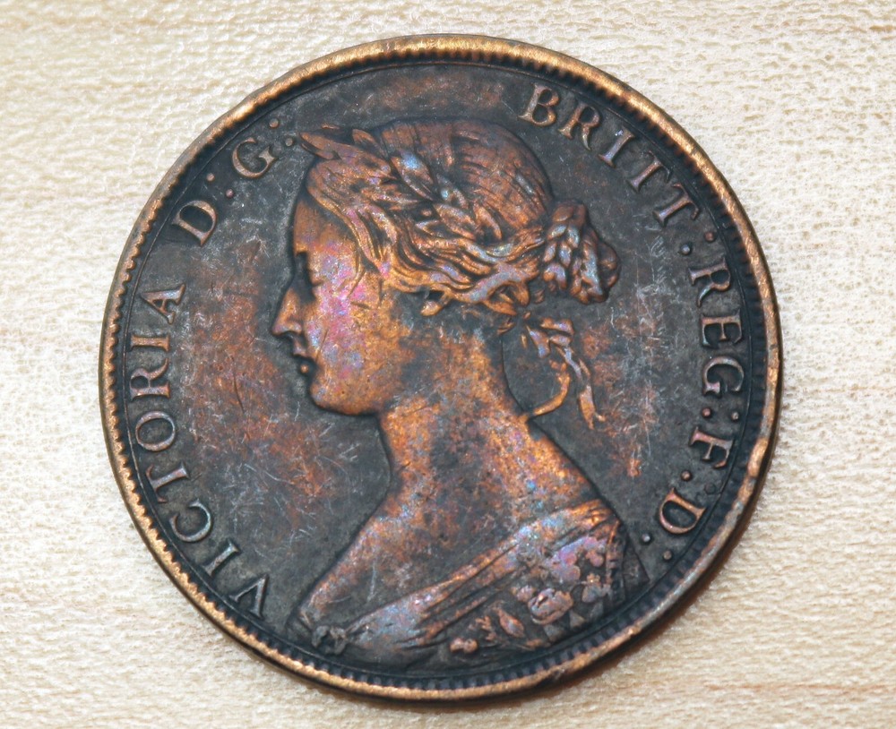1861 Canada Nova Scotia 1 Cent Incomplete O