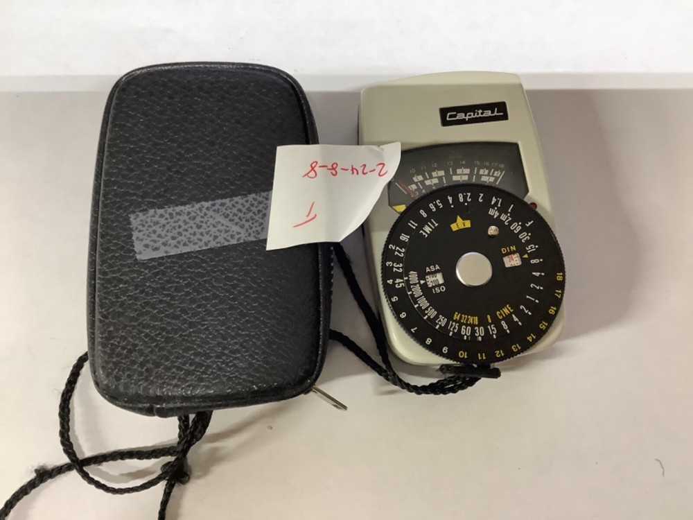 CAPITAL D-III Incident and Reflected Light Cds Exposure Meter  And Case