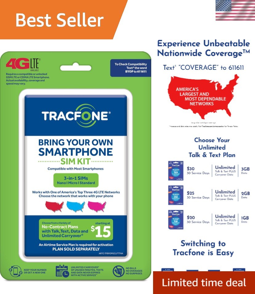 Bring Your Own Phone SIM Activation Kit 3-in-1-SIM