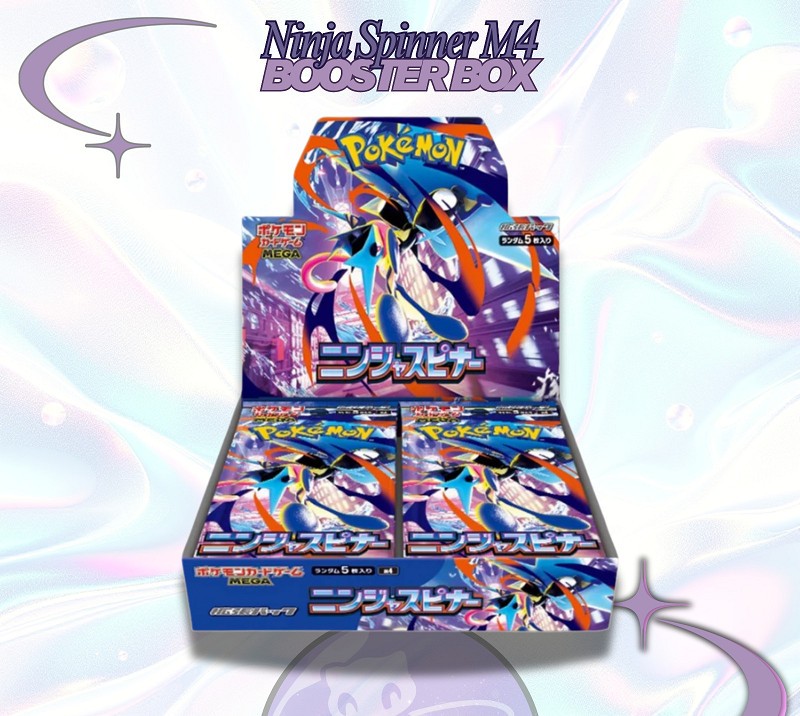 Ninja Spinner M4 Booster Box Mega Evolution EX Pokemon Card Japanese~