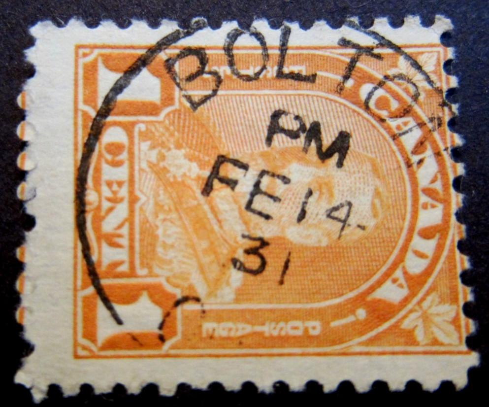 Canada #162 CDS Cancel Bolton, ON {ebhs145}