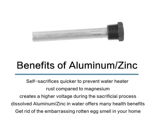 RV Water Heater Aluminum/Zinc Anode Rod for Atwood Heaters, Eau 2 Pack 1/2"