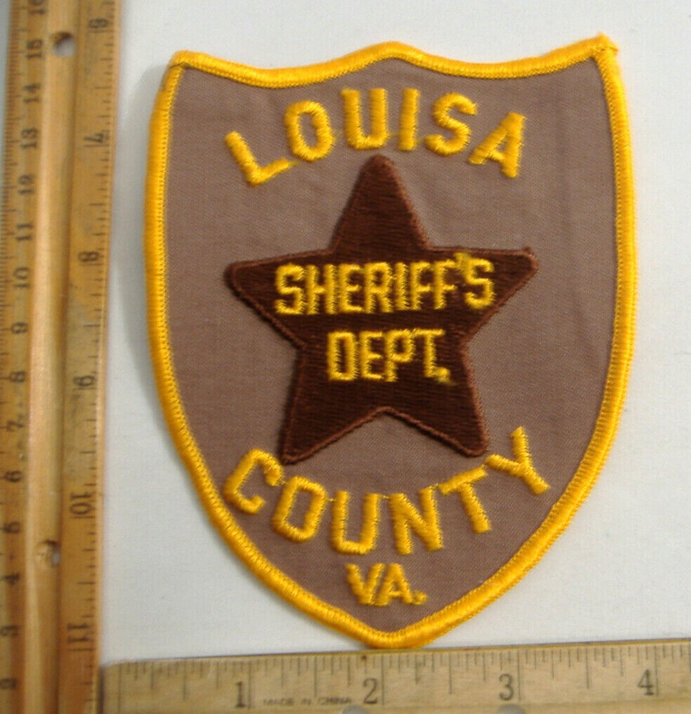 LOUISA COUNTY VIRGINIA  SHERIFF  FABRIC PATCH