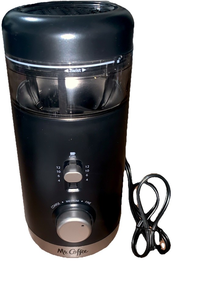 Mr. Coffee 12oz 12 Cups Grinder Adjustable Cord Storage Auto Shut Off 5 Settings