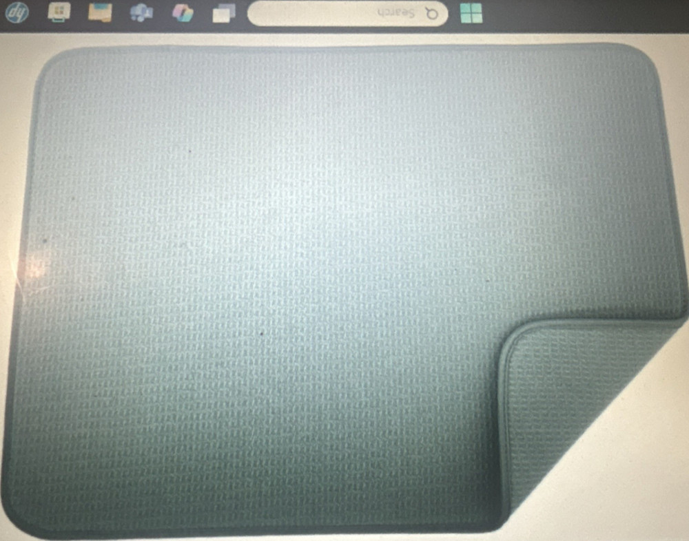 Green Microfiber Dish Drying Mat Solid Modern Machine Washable Kitchen Essential