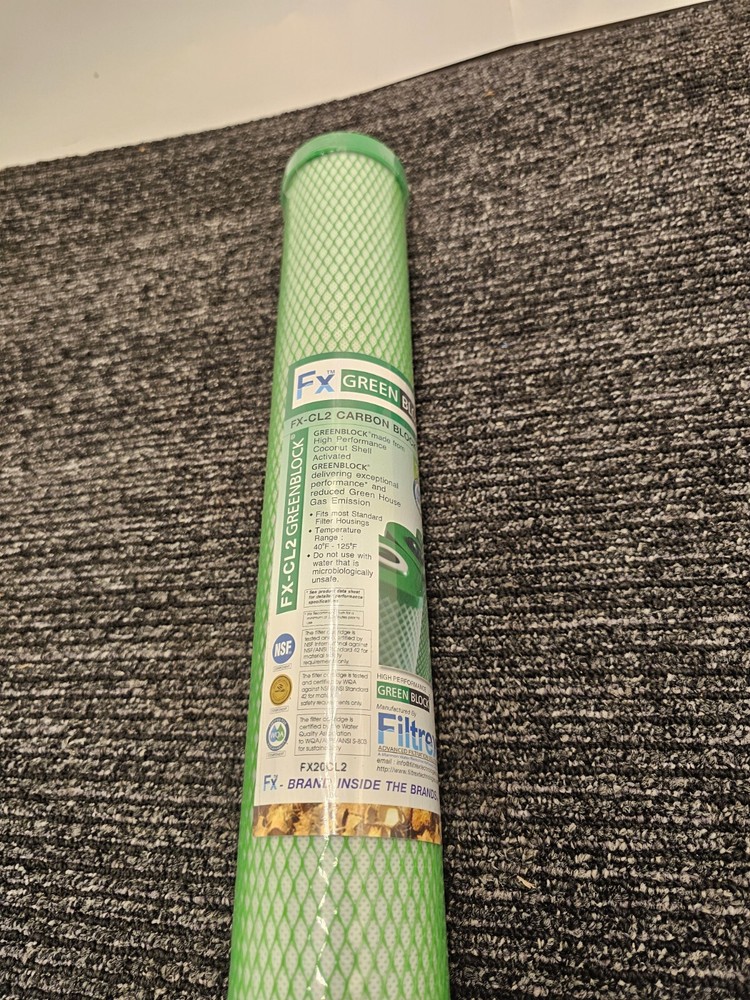 Filtrex FX20CL2 Greenblock Carbon Block Filter Fits Most Standard Filter Housing