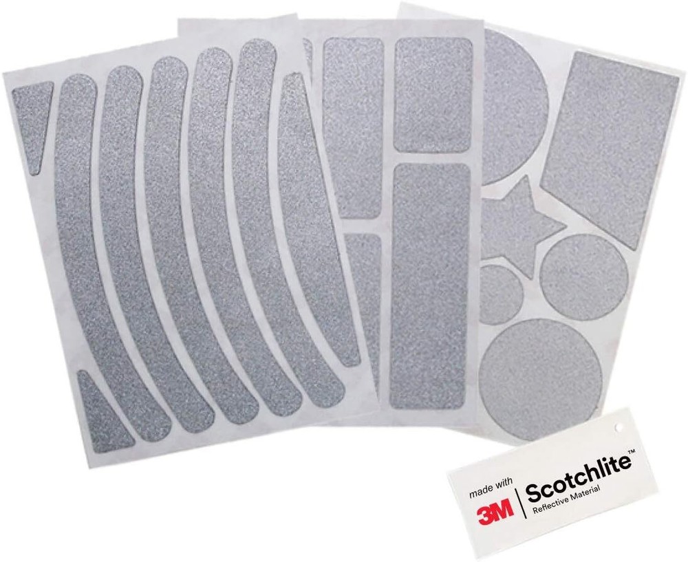 Salzmann 3M Reflective Stickers - Soft stickers only size, Silver