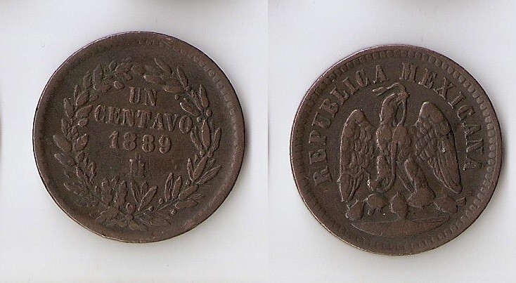 Mexico 1 centavo  1889